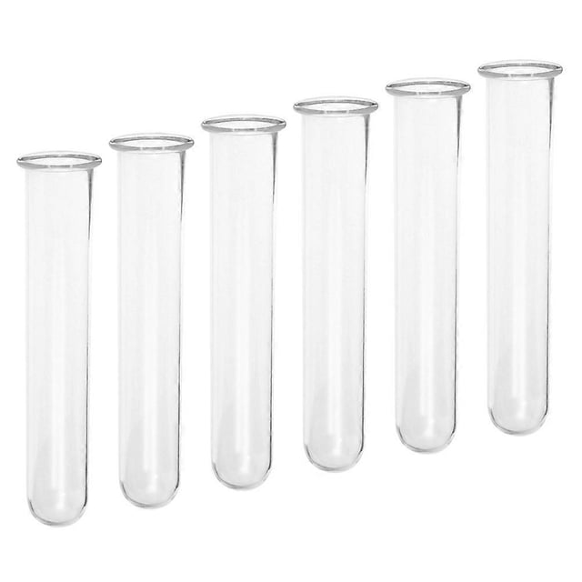 Test Tubes Clear Glass Vase Home Decor Plant Propagation Flower Arrangement 6Pcs