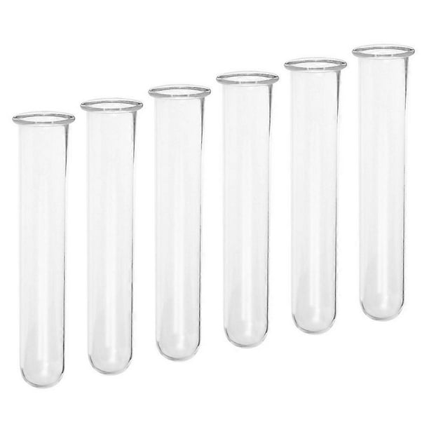 Test Tubes Clear Glass Vase Home Decor Plant Propagation Flower Arrangement 6Pcs