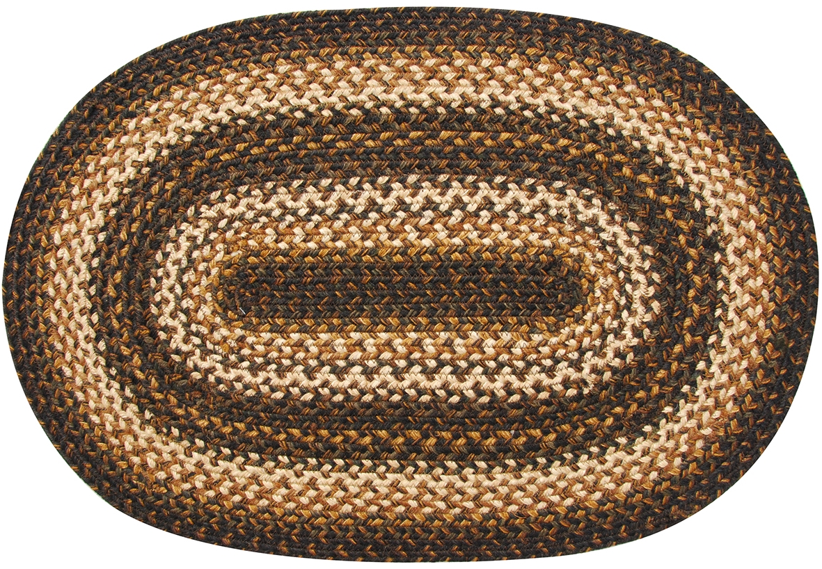 Homespice Decor 6' x 9' Oval Kilimanjaro Jute Braided Rug