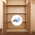 thumbnail image 5 of Meiix 6Mm Shelf Support Pins with Rubber Sleeve, Cabinet Shelf Holders Brackets for Glass Wood Shelves, Furniture Bookcase Kitchen, Anti-Scratch, Rustproof, Easy Install (White3), 5 of 5