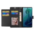 thumbnail image 2 of Extra Series Essential Leather Wallet Stand Case for Motorola Moto G 5G 2024 - Black, 2 of 8