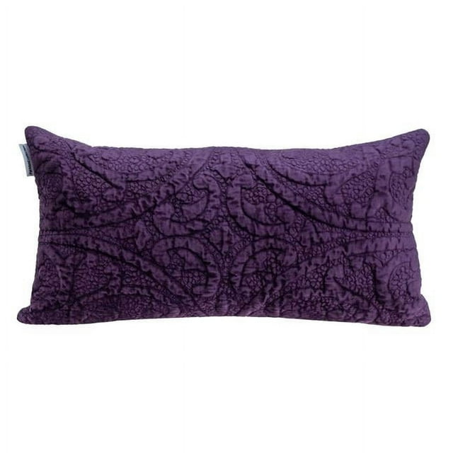 Parkland Collection PILL21340P Cristal Transitional Purple Rectangle Throw Pillow