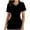 Black, variant on Xfvqtps V-Neck Scrubs Tops for Women Soft Stretch Wrinkle-Resist Medical Nursing Uniform with 2 Pockets Comfortable Lightweight Working Uniform Short Sleeve Printing Blouse Pink