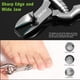 thumbnail image 4 of Cortauñas BEZOX Heavy Duty de acero inoxidable plateado, 4 of 9