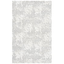 SAFAVIEH Glamour Tashi Abstract Area Rug, Light Grey/Ivory, 3' x 5'