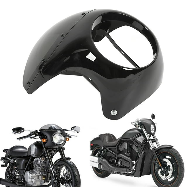 Pare-brise de Phare de Moto, 7 Pouces, Remplacement Universel pour Phare Rond de Moto