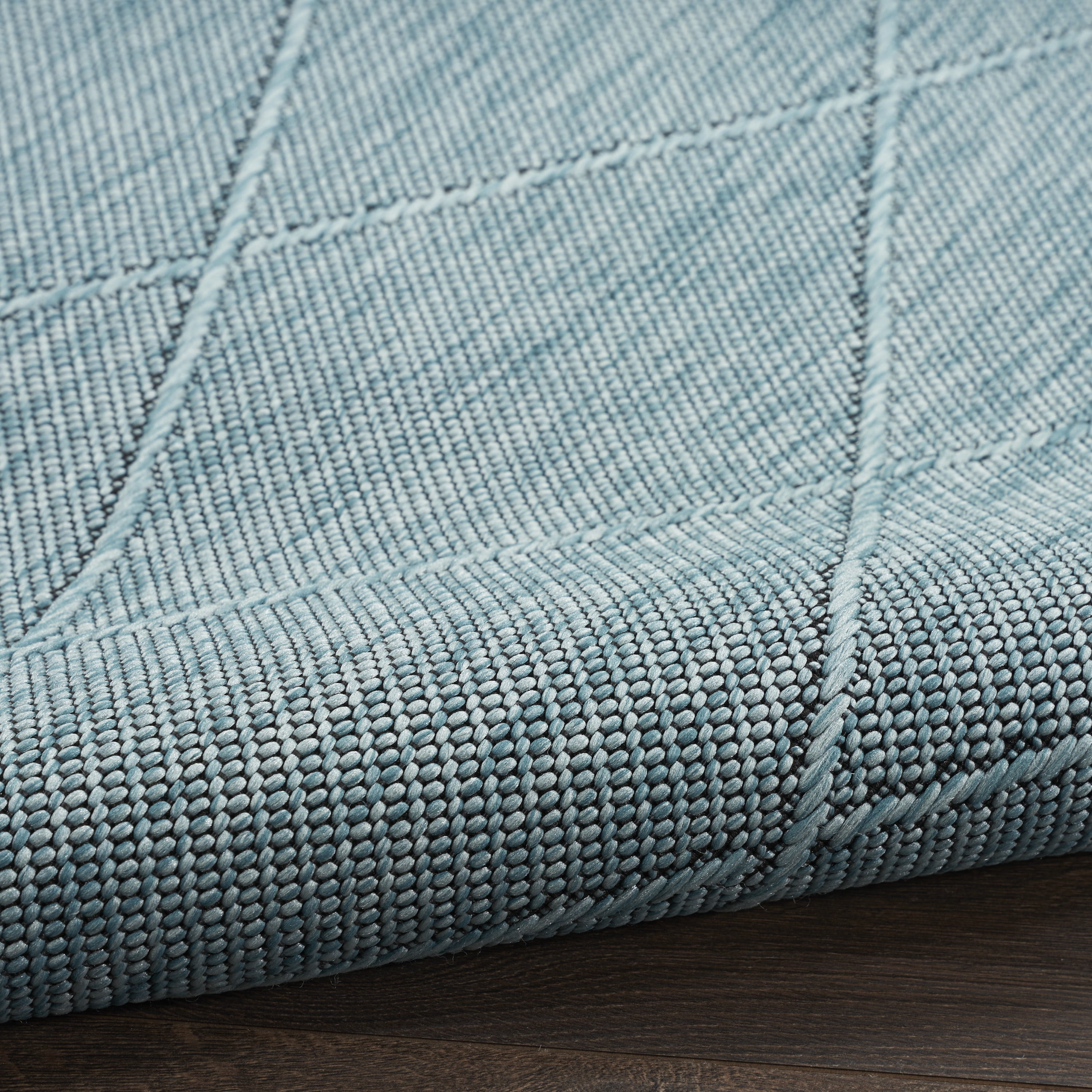 Nourison Practical Solutions Outdoor Aqua 3' x 5' Area Rug (3x5)