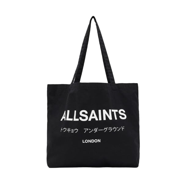 Bolso de mano AllSaints M170XB Underground para hombre, color negro/tiza