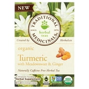 Traditional Medicinals Tea Trmrc Mdwswt Gngr Org,16 Bg (Pack Of 6)