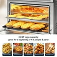thumbnail image 4 of Air Fryer Ovens Countertop, Convection Toaster Oven with 10 Cooking Functions, 6-Slice Toast &12-Inch Pizza Capacity, 6 Accessories Included, Auto Shut off, 24 Quart, 4 of 7