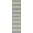 thumbnail image 5 of Momeni  Laguna Hand Woven Wool Contemporary Striped Area Rug Grey 5' x 8' 5' x 8' Indoor White Rectangle, 5 of 5