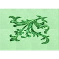 thumbnail image 1 of Ahgly Company Indoor Rectangle Patterned Light Green Area Rugs, 4' x 6', 1 of 6