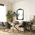 thumbnail image 4 of Solid Wood Wall Mirror Vintage Decorative Mirror for Living Room Bedroom 36"x24", Black, 4 of 7