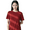 Red, variant on Shadowsong Women's Lyocell Silk T-Shirts, Red, Size M