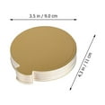 thumbnail image 2 of CATIEBYE Golden Mini Round Cake Bases 50 Pieces Oil Resistant Paper Supports for Baking and Dessert Presentation, 2 of 8