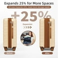 thumbnail image 3 of Luggage Sets 5 Piece with Duffel Bags, Hardside Expandable Suitcases with Spinner Wheels, 3 of 5