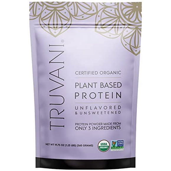 Proteína en polvo Truvani Vegana sin sabor, 20 g de Pla
