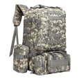 thumbnail image 3 of Hombres Mujeres Mochila deportiva 4 en 1 Gran capacidad Multifuncional Impermeable Camping Senderism Abanopi  Mochila deportiva, 3 of 3
