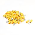 thumbnail image 1 of Unique Bargains 50Pcs RV5.5-5 Type de Languette de Bague Bornes Pré Isolées Jaune pour AWG 12-10, 1 of 1