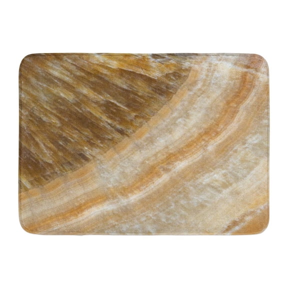 GODPOK Marble Stone Granite Elegance Effect Slab Vintage Nature Detail Construction Geology Exterior Counter Rug Doormat Bath Mat 23.6x15.7 inch