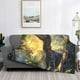 thumbnail image 2 of Fotbe Sunshine Jungle Dinosaur Manta de Franela con Estampado, Manta Ultrasuave para Cama, Sofá, Auto, Hipoalergénica y Antibolitas-80"x60", 2 of 6