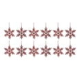 thumbnail image 3 of Jeweled Metal Snowflake Ornament Set of 12, 3 of 4