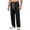 Black, variant on Men's Straight Leg Sweatpants Casual Wide Leg Joggers with Soft Drape for Gym Workout and Lounge Black L