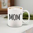 thumbnail image 4 of Shop4Ever® Mom Squared Mother of 2 Ceramic Coffee Mug Cup Gift for Mom of Three (White Handle 11 oz.), 4 of 4