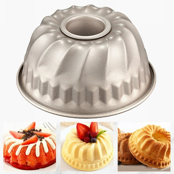 Ludlz 4 Inch Pastry Mold Heat Resistant Easy Release Reusable Vortex Shape Non-stick Baking Carbon Steel Food Grade Cake Mold Baking Tool