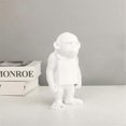 thumbnail image 2 of Animal Art Sculpture Desktop Statue & Sticky Note Memo Board - Stylish Black Decor for Home Office Organization, 2 of 5