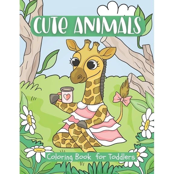 Cute Animal Coloring Book for Toddlers: Preschool Coloring Books for 2-4 Years, (Paperback)