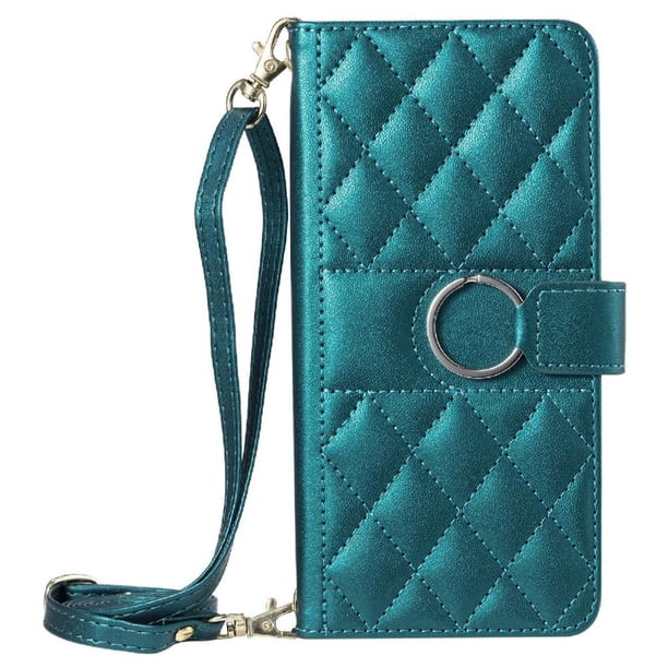 Funda tipo billetera GANGXUN para Samsung Galaxy S23 FE – Tapa abatible con correa para mujer
