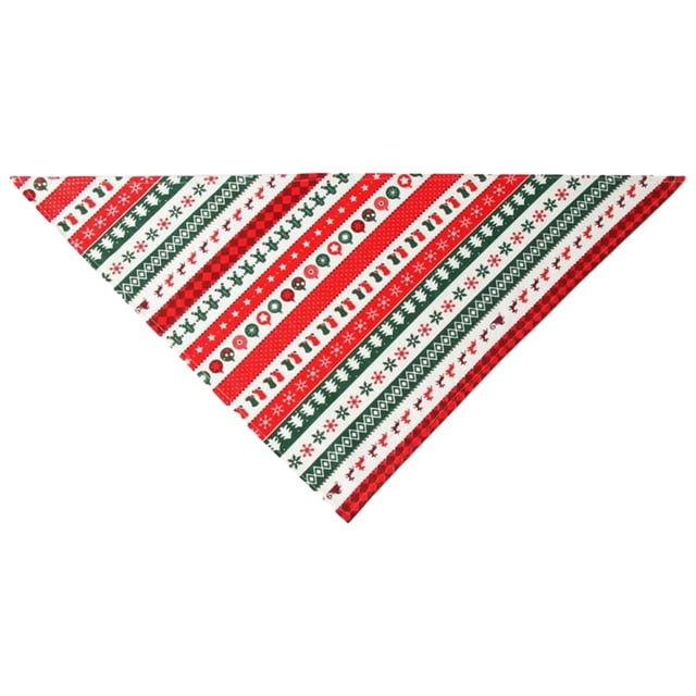 Bandana para perros, disfraces navideños para perros, pañuelo transpirable para mascotas, bufanda triangular para Navidad, boda, fiesta de Acción de , raya