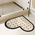 thumbnail image 5 of Clearance! Boovnll Bathroom Rugs, 24x24" Heart Shape Absorbent Soft Memory Foam Diatomite Bath Mat, Non-Slip Quickly Dry Comfortable Thicken for Bathroom, Kitchen, Floor, Pool, Bath Mats for Bathroom, 5 of 6