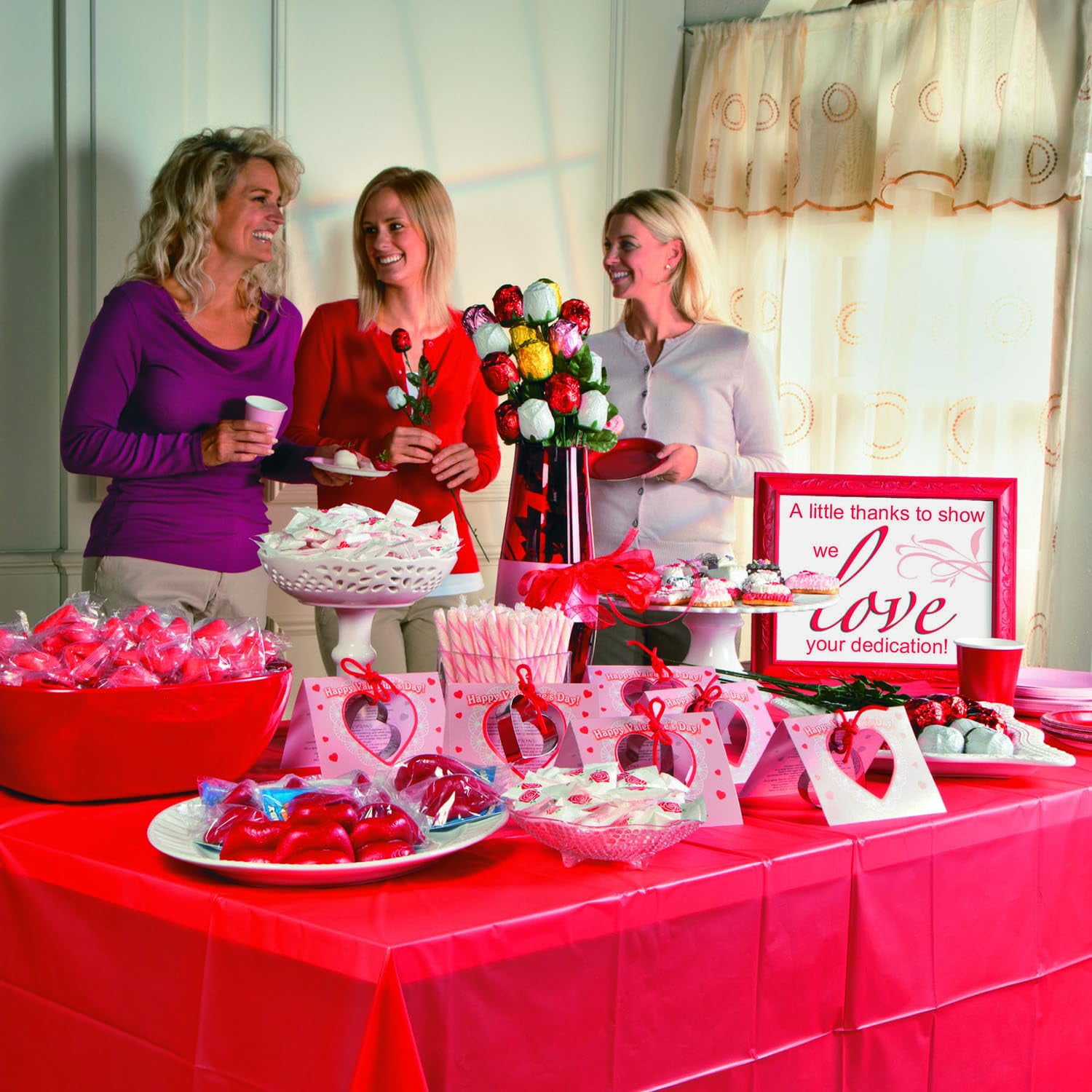 Valentine Fortune Cookies, Edibles, Valentine's Day, 50 Pieces