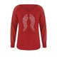 thumbnail image 4 of Camiseta de manga larga con cuello en V para mujer a la moda, blusa suelta con estampado de otoño Fridja  bvmnju4509, 4 of 5