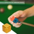 thumbnail image 5 of Uxcell Billiard Magnetic Chalk Holder Aluminum Pool Chalk Holder Billiards Cue Chalk Tip Case Golden, 5 of 7
