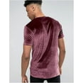 thumbnail image 6 of BJUTIR Men'S T-Shirts Velvet Velour Fashion Hop Slim Simple Short Sleeves T Shirts, 6 of 6