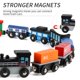 thumbnail image 5 of Juego de trenes de madera Wondertoys magnético de 16 piezas para niños pequeños, 5 of 9