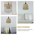 thumbnail image 5 of BRIGHTFUFU 1Pack Boho Style Lamp Shade Light Brown Bamboo Lightweight Rattan Design, 5 of 5