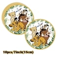 thumbnail image 4 of Nueva decoración para fiesta del Rey León Simba, plato de papel, servilletas, vasos, globos, suministros para eventos de baby shower con temática del Rey León, 4 of 5