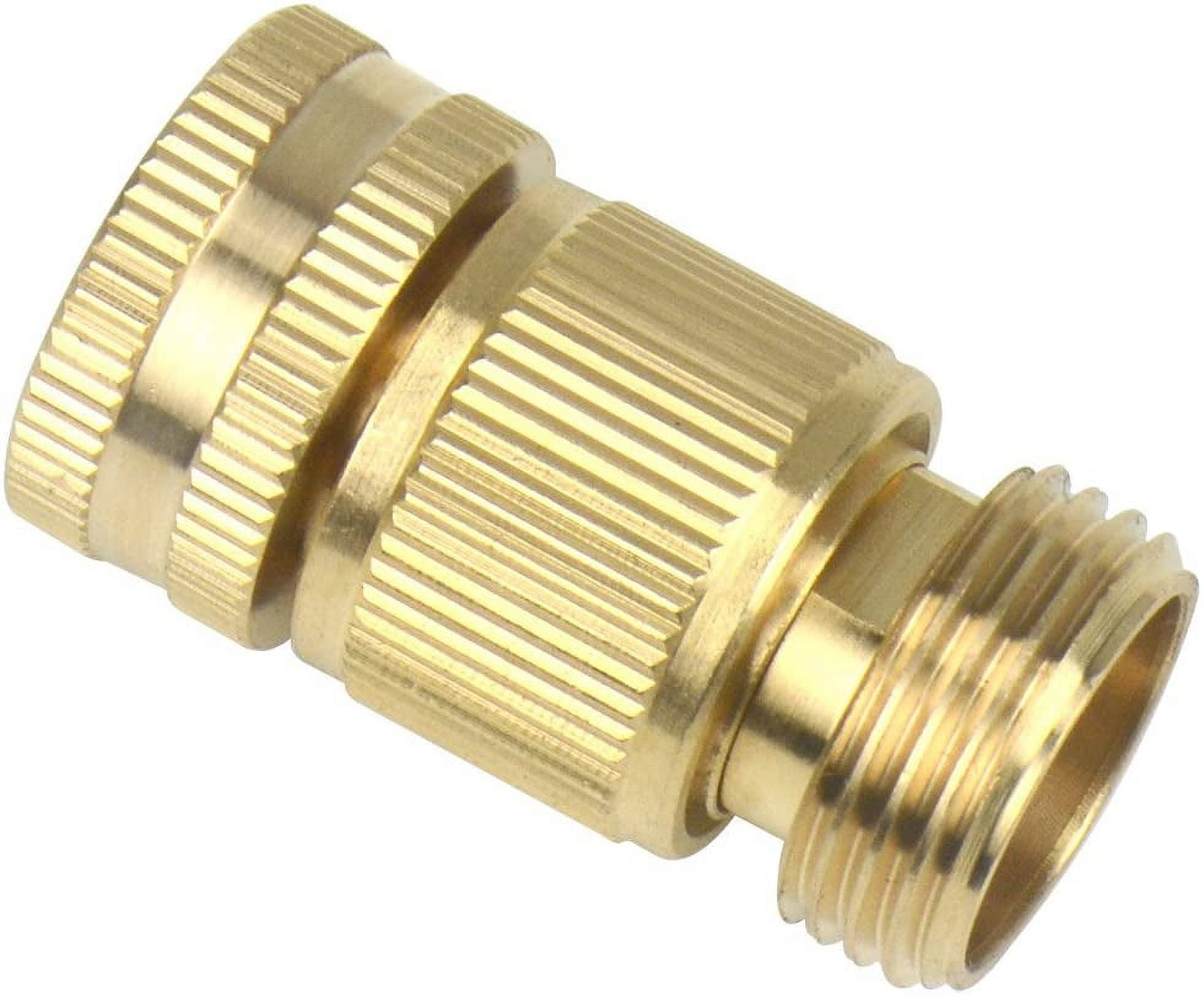 HRTGFD-2 Sets (4 PCS) Brass Quick Hose End Connector Garden Hose Nozzle Connect Kit