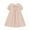 Pink, variant on LittleSpring Toddler Girls Pink Dress Peter Pan Collar School Uniform Dresses Casual Short Sleeve Solid 3T
