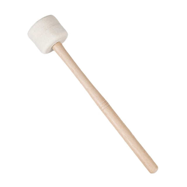 Palo de percusión con mazo de tambor, mazo de percusión con cabezal de fieltro antideslizante, palo de tambor de fieltro de lana para batería puesta