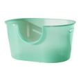 thumbnail image 4 of Bandejas de arena para mascotas con lados altos Bandejas de arena para gatitos Orinal Inodoro Verde, 4 of 9