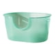 thumbnail image 4 of Caja de arena para gatos con tapa abierta, inodoro, grande, fácil de limpiar, accesorios para jaulas pequeñas Verde, 4 of 9