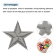 thumbnail image 4 of Uxcell Small 5 Star Iron on Patches Embroidered Sew Patches for Clothing 1.14x1.14" Pack of 15 Dark Grey, 4 of 7