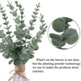 thumbnail image 4 of Fake Flowers Promotion Sale! Nomeni 24Pcs Artificial Leaves Long Stems Plants Artificial Flower Latex Real Bridal Wedding Bouquet Home Decoration, Home Decor Clearance Sale Army Green, 4 of 9