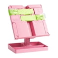 thumbnail image 2 of Adjustable Height Book Stand Reading Stand Multi Angle Desktop Book Holder Portable Reading Shelf with Expandable Panel Storage Base Clear Page Clips for Books and Tablets, 2 of 6