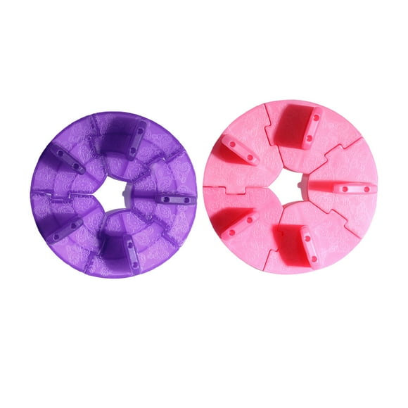 2 soportes desmontables para exhibir arte de uñas, marco de práctica para manicura y esmalte, soporte para principiantes, herramientas de belleza (rosa y morado)